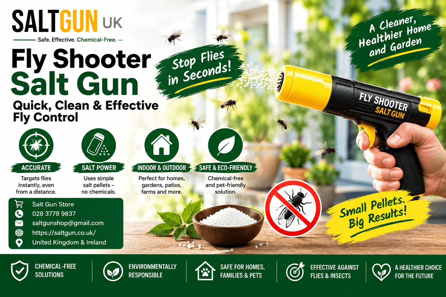 Fly Shooter Salt Gun